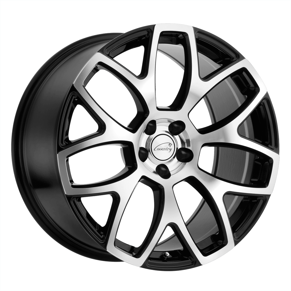 Coventry ASHFORD 1985COA355108B63 - COCOA 19X8.5 5X4.25 G-BLK MIR-FC 35MM
