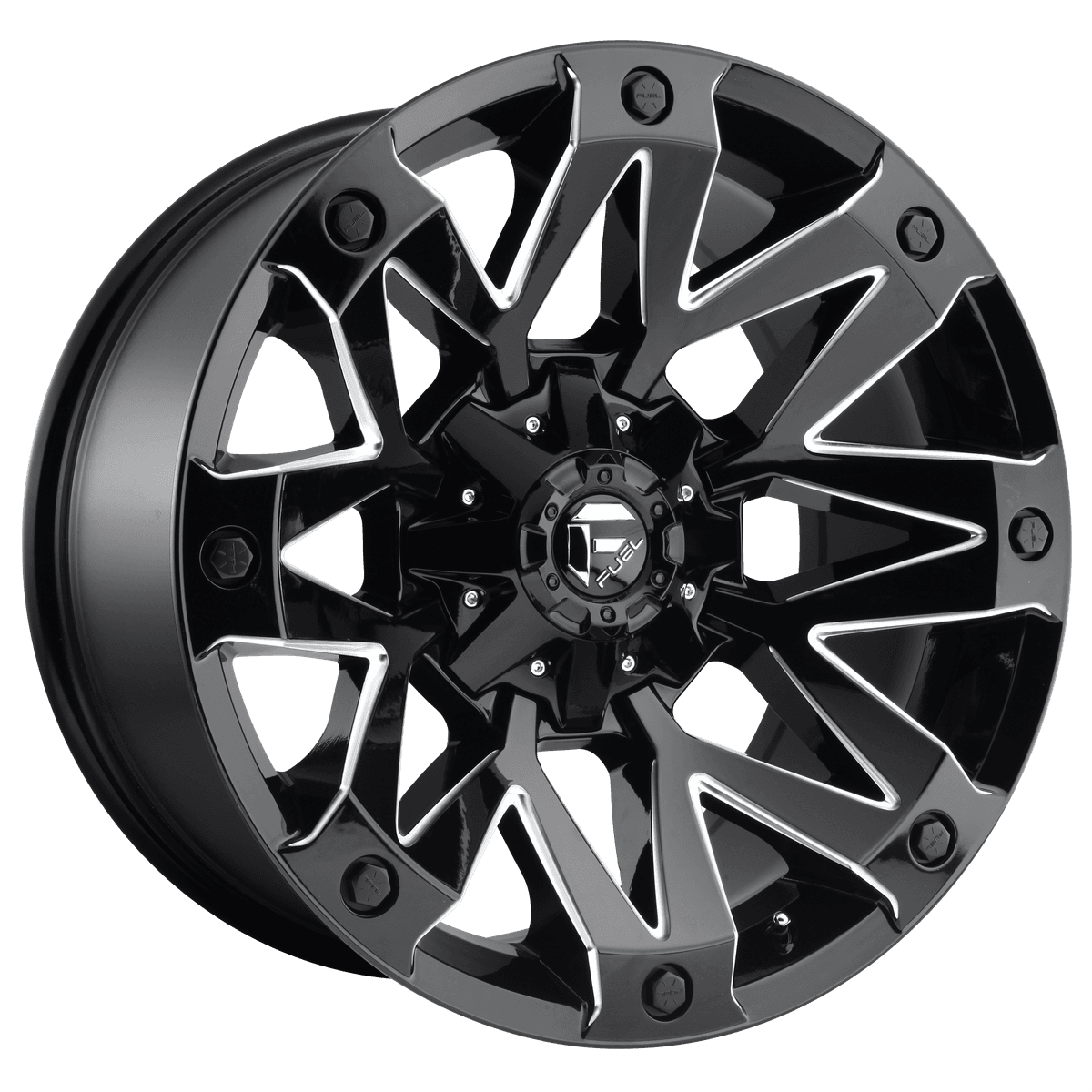 Fuel 1PC D555 AMBUSH D55517902650 - D555 17X9 5X4.5/5.0 GL-BLK-MIL 01MM