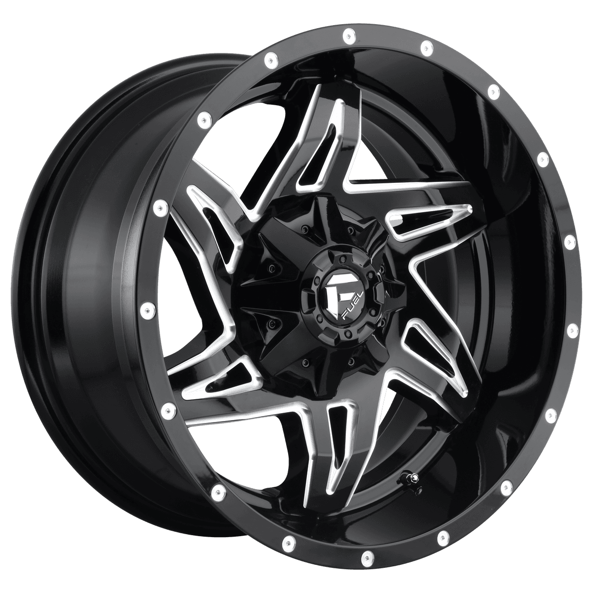Fuel 1PC D613 ROCKER D61320002647 - D613 20X10 5X4.5/5.0 GL-BLK-MIL -18MM