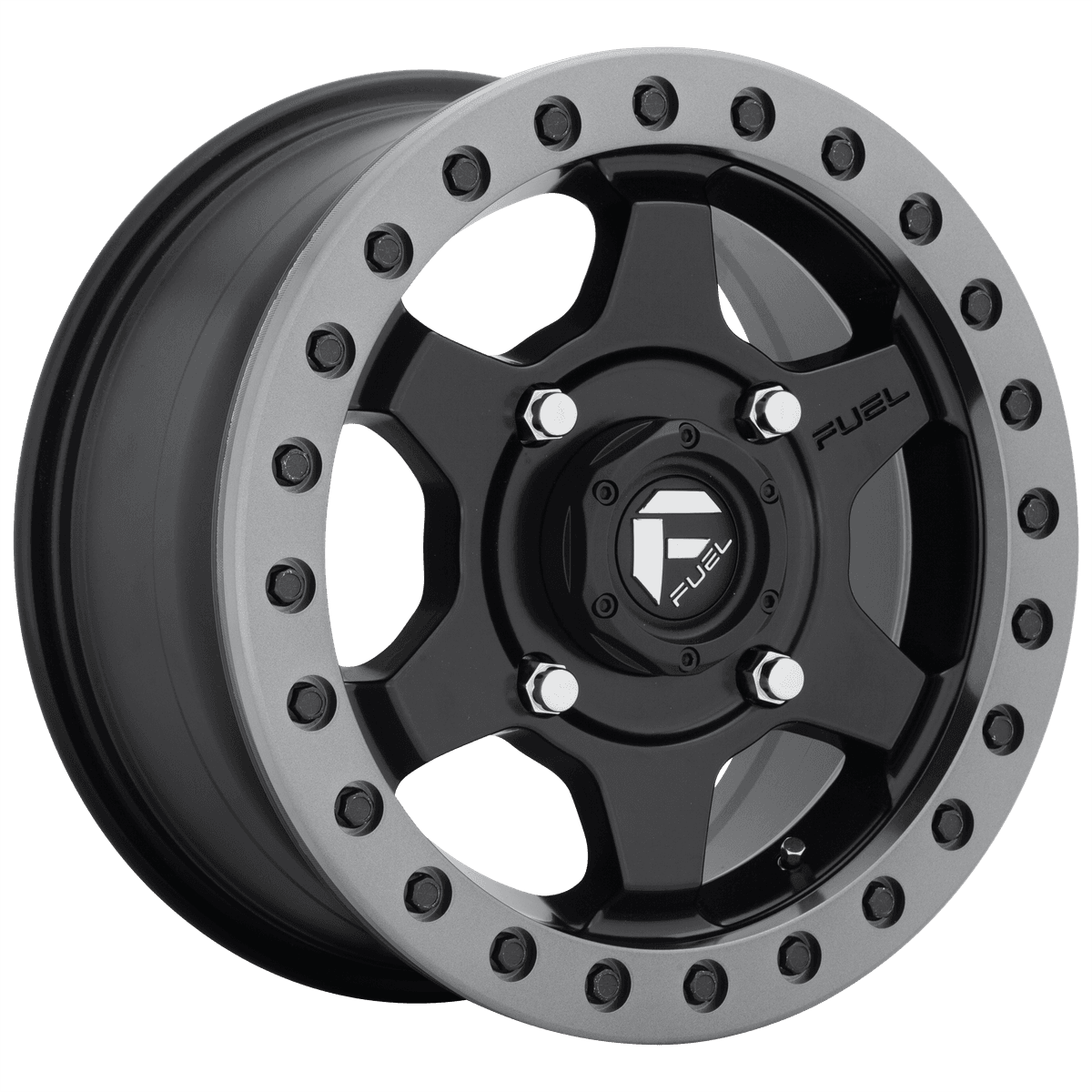 Fuel UTV D914 GATLING BEADLOCK D9141570A660 - D914 15X7 4X137 MT-BLK 55MM