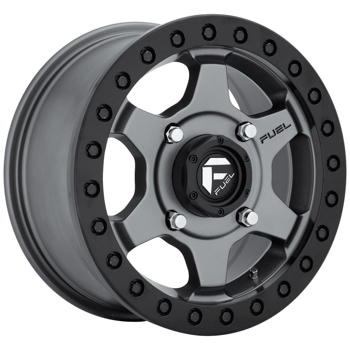 Fuel UTV D915 GATLING BEADLOCK D9151570A660 - D915 15X7 4X137 MT-GNMTL 55MM