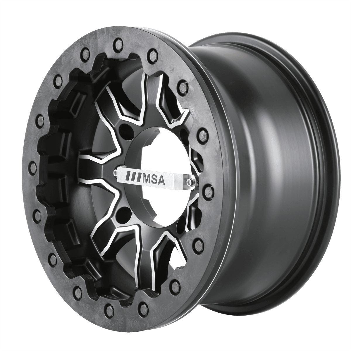 MSA Offroad Wheels F1 R-FORGED F1-04710 - MA01 14X7 4X110 MACH S-BLK 00MM