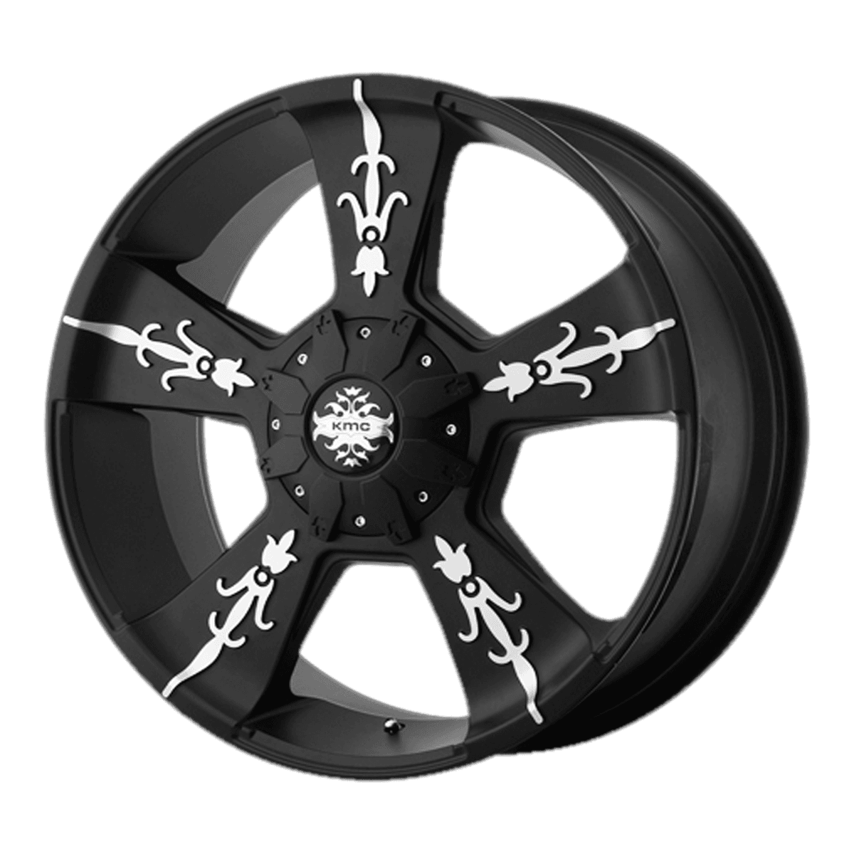 KMC KM668 VANDAL KM66822980718 - KM668 22X9 8X6.5 M-BLK MACH 18MM