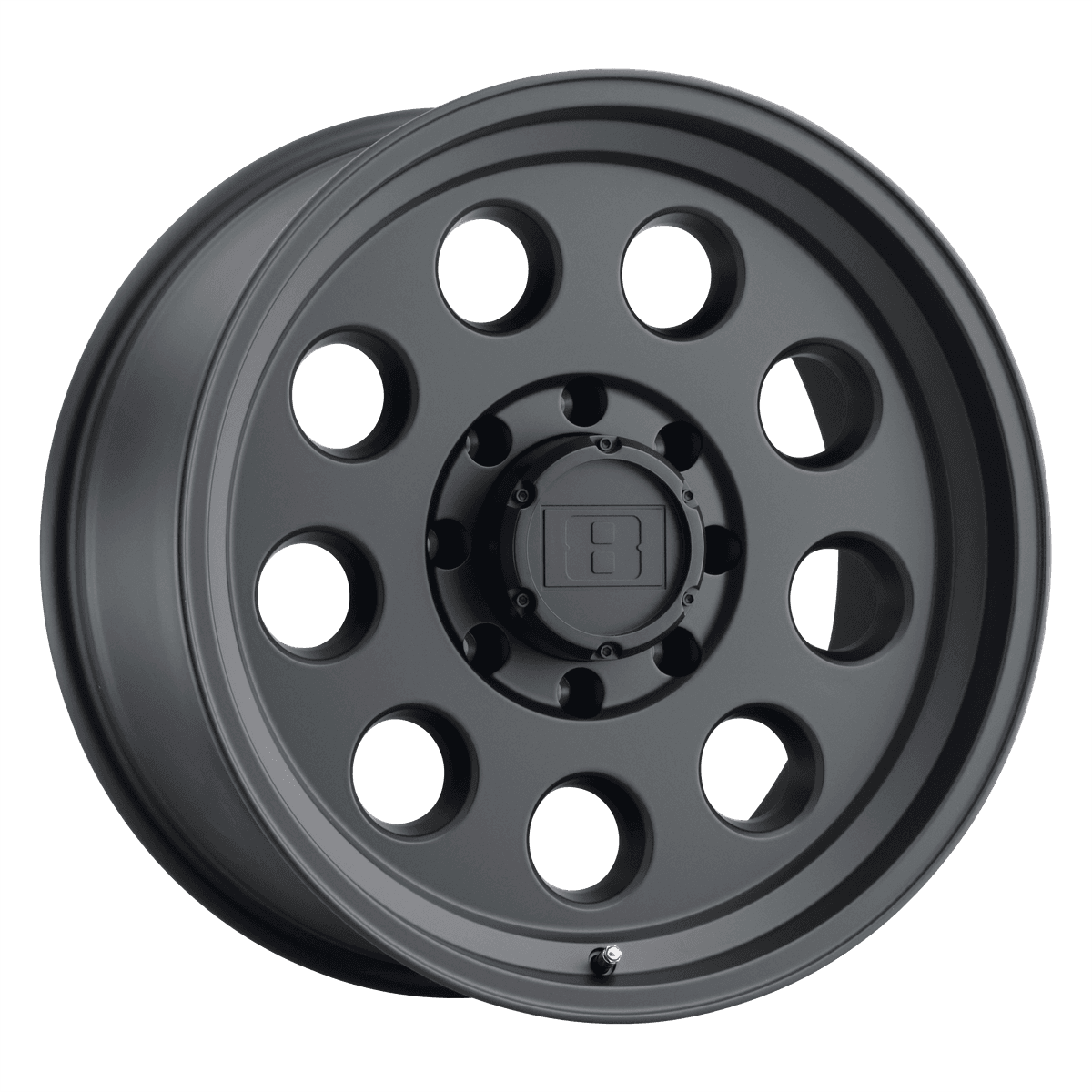 Level 8 HAULER 1785HLR-65114M76 - LEHLR 17X8.5 5X4.5 M-BLK -6MM