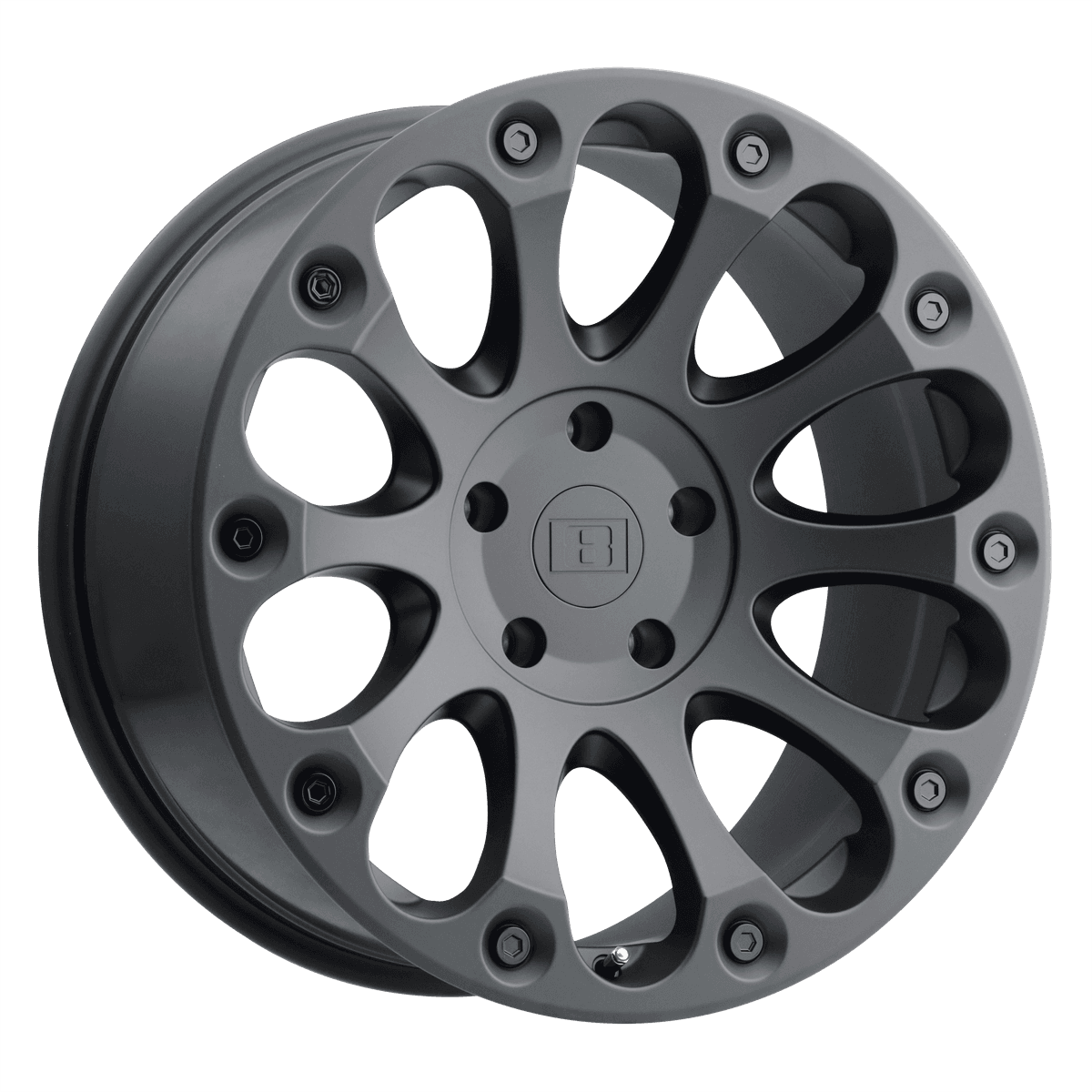 Level 8 IMPACT 1685LIM-45127M71 - LELIM 16X8.5 5X5.0 M-BLK -24MM