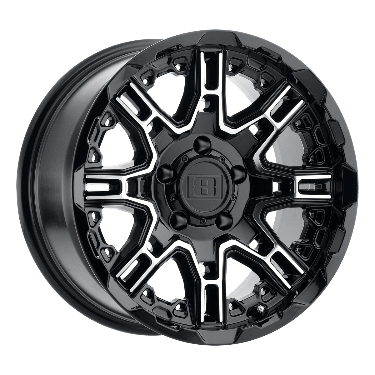 Level 8 SLINGSHOT 2215LST-45127B71 - LELST 22X11.5 5X5.0 G-BK MCH-FC -44MM