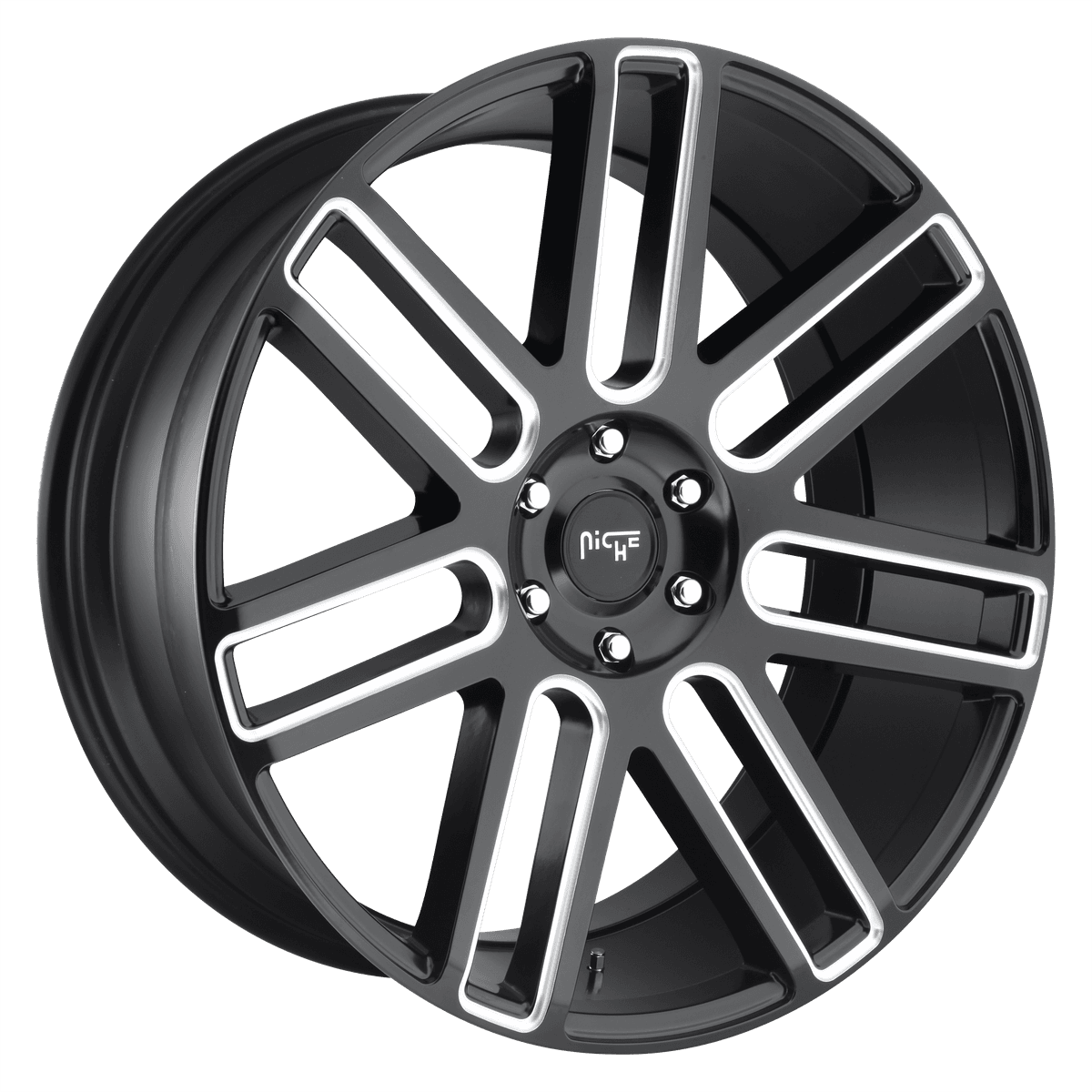 Niche 1PC M096 ELAN M096209077+30 - M96 20X9 6X5.5 MT-BLK-MIL 30MM