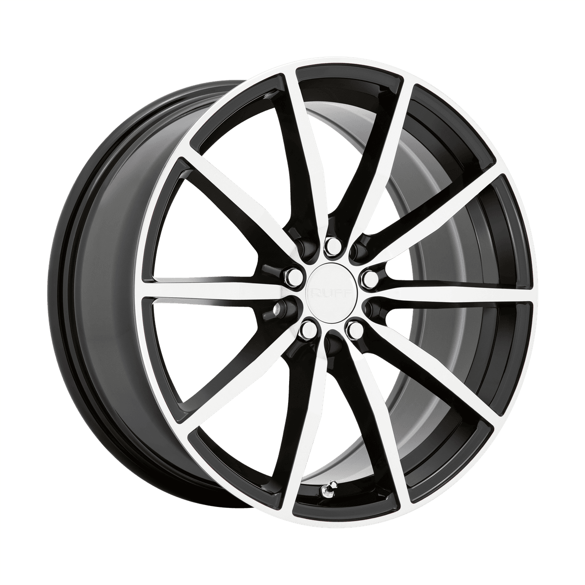 Ruff BURNOUT 1880RFB385D20F76 - RURFB 18X8 5X112/120 G-BLK MCH-FC 38MM