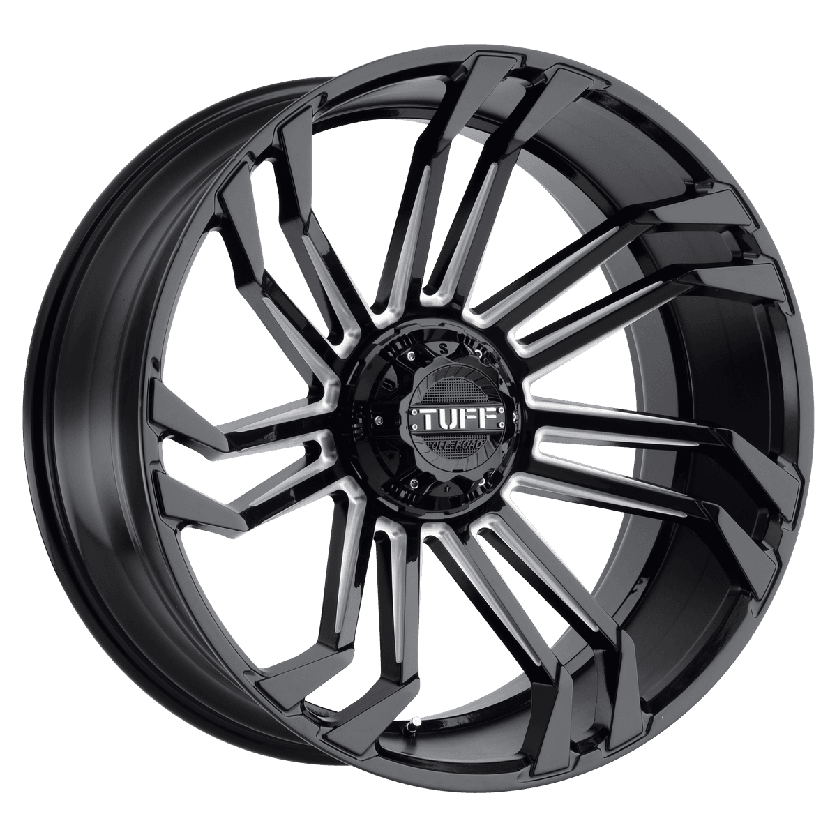 Tuff T21 2212T21-55D70B78 - TUT21 22X12 5X5.0/5.5 G-BLK MILL -45MM
