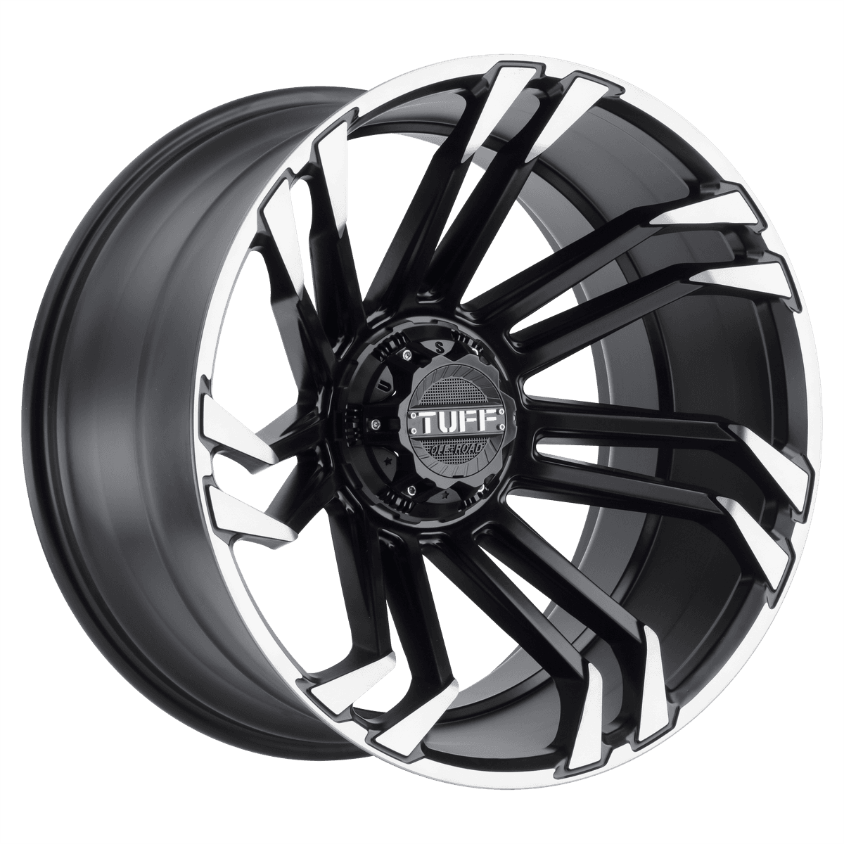 Tuff T21 2411T21-55D70M78 - TUT21 24X11 5X5.0/5.5 M-BLK MACH -25MM